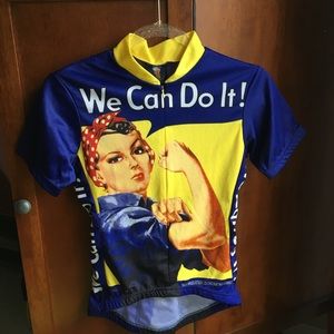 Retro Image Apparel Rosie the Riveter Bike Shirt